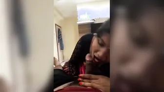 Bhabhi In Saree Giving Me Loving Blowjob With Cute Expressions
