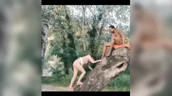 Village Girl Getting Fucked By Older Guy On Tree In Hidden Vid