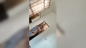 Chubby Wife Caught Getting Dressed After Steamy Bath Time