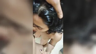Desi Slut On Knees Sucking Him Off Filmed Going Viral Online
