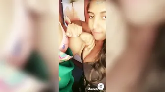 Bhabhi With Huge Boobs Teasing During Live Video Call Session