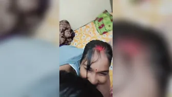 Curvy Bhabhi Romancing With Devar Caught On Selfie Video Clip