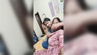 Curvy Bhabhi Romancing With Devar Caught On Selfie Video Clip