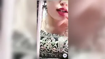 Influencer Babe Exposing Her Huge Natural Tits On Live Show