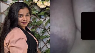 Dark Nipple GF Stripping Naked During Video Session