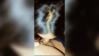 Slim Village GF Sucking Her Lover's Cock In The Fields