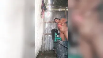 Horny Married Woman Bathing Naked Filmed Secretly Going Viral