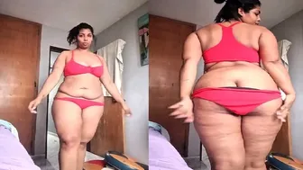 Curvy Milf Stripping And Teasing Lover In Private Homemade Mms