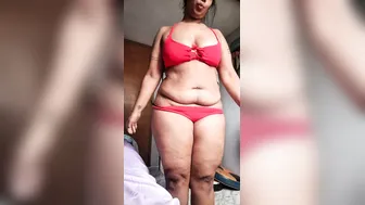 Curvy Milf Stripping And Teasing Lover In Private Homemade Mms