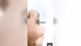 Virgin Gf Stripping Naked During Private Video Call Bath Time