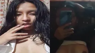 GF Stripping Topless In Changing Room Feeling Herself