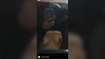 GF Stripping Topless In Changing Room Feeling Herself