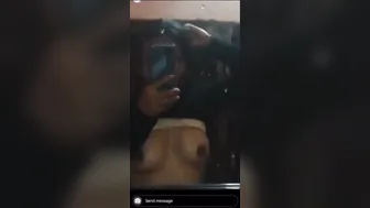 GF Stripping Topless In Changing Room Feeling Herself
