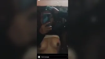 GF Stripping Topless In Changing Room Feeling Herself