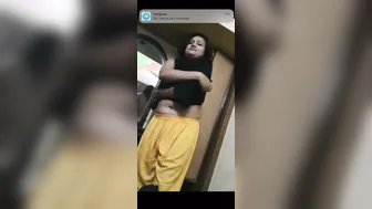 Shy GF Showing Her Tits Topless For First Time Ever