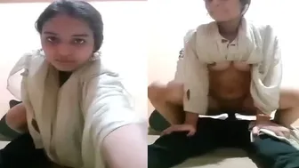 Hot GF Bouncing On Dick Reverse Style Homemade Clip