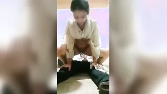 Hot GF Bouncing On Dick Reverse Style Homemade Clip