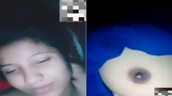 Village GF Strips Naked During Private Video Call Session