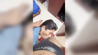 Cute Girl Showing Off Her Round Ass Before Giving Amazing Blowjob