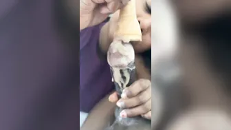 Desi Girl Sucking His Dick While Licking Icecream So Naughty