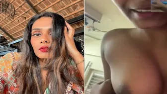 Office Girl Showing Her Tits On Video Call With Her Lover