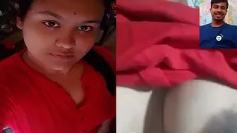 Busty Gf Showing Her Big Boobs On Video Call For Her Lover
