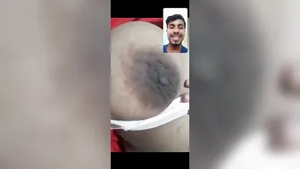 Busty Gf Showing Her Big Boobs On Video Call For Her Lover
