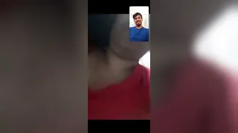 Busty Gf Showing Her Big Boobs On Video Call For Her Lover