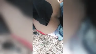College Girl Having Wild Outdoor Sex With Bf In The Jungle