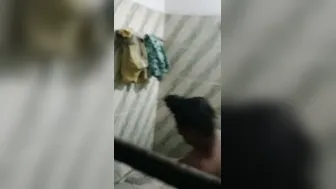 Catching Mature Aunty Bathing Naked In Her Bathroom At Home