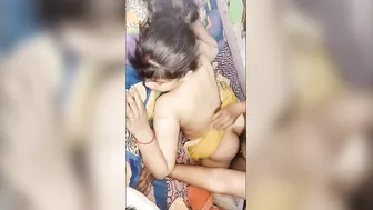 GF Getting Her Boobs Sucked Hard Fucking On The Bed