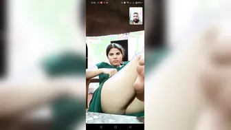 Hot GF Stripping Showing Pussy During Video Call Chat