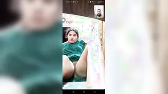 Hot GF Stripping Showing Pussy During Video Call Chat