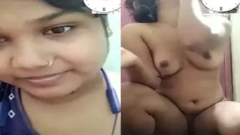 Virgin GF Showing Her Tight Pussy During Video Call