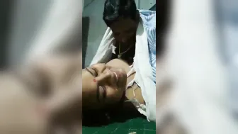 Mature Bhabhi Letting Her Lover Squeeze Her Boobs Under Covers