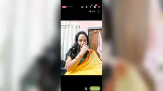 Youtuber Babe Stripping Saree And Blouse Live On Cam For Fans