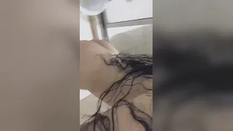 Fair Skinned Desi Babe Showing Off Wet Body In Shower Video
