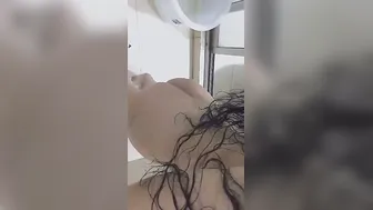 Fair Skinned Desi Babe Showing Off Wet Body In Shower Video