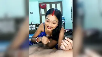 Married Bhabhi Showing Her Blowjob Skills On Live Webcam Session