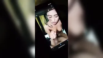 Lucky Guy Getting Amazing Blowjob From GF In Scandal