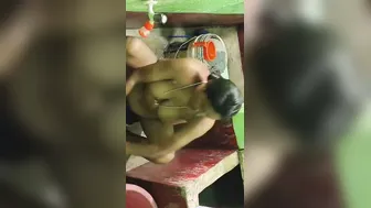 Neighbor Mom Caught Bathing Naked While Washing Her Clothes