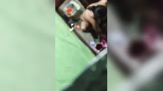 Neighbor Mom Caught Bathing Naked While Washing Her Clothes