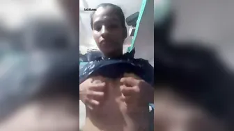 Horny Aunty Squeezing Her Heavy Breasts Craving Satisfaction