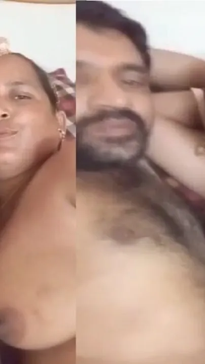Mature Aunty Hugging Topless Showing Her Massive Boobs Online