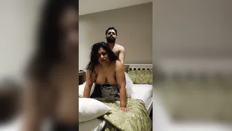 Busty Aunty Getting Fucked Doggy Style For Some Quick Cash