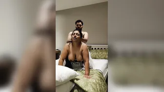 Busty Aunty Getting Fucked Doggy Style For Some Quick Cash