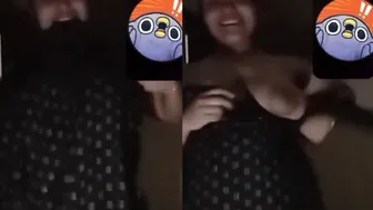 Busty Babe Midnight Video Call Revealing Massive Tits For Him