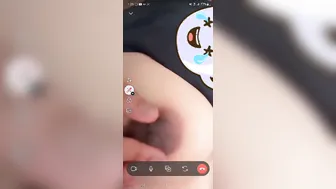 She Video Calling Showing Her Big Tits To Him All Aroused