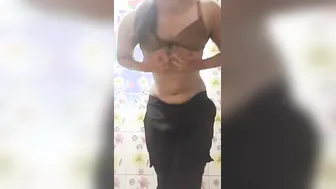 Lifting Her Bra Up Exposing Those Perfect Small Titties For Me