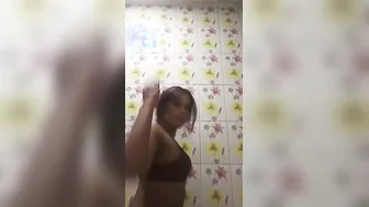 Lifting Her Bra Up Exposing Those Perfect Small Titties For Me